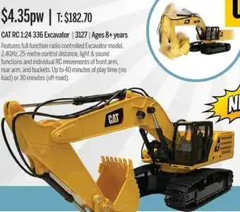 Chrisco Hampers CAT RC 1:24 336 Excavator offer