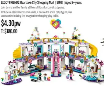 Lego Friends Heartlake City Shopping Mall