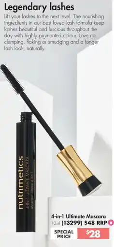 Nutrimetics 4-in-1 Ultimate Mascara offer