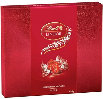 BIG W Lindt Lindor Milk Chocolate Box 150g offer