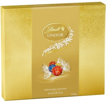 BIG W Lindt Lindor Assorted Chocolates Box 150g offer