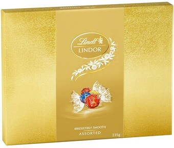 BIG W Lindt Lindor Assorted Chocolates Box 235g offer