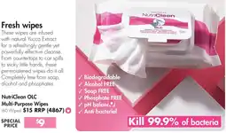 NutriClean OLC Multi-Purpose Wipes