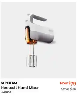 Myer SUNBEAM Heatsoft Hand Mixer offer