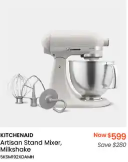 Myer KITCHENAID Artisan Stand Mixer, Milkshake offer
