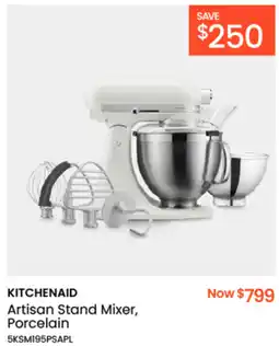 Myer KITCHENAID Artisan Stand Mixer, Porcelain offer