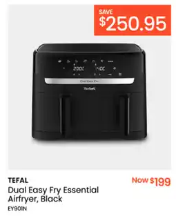 Myer TEFAL Dual Easy Fry Essential Airfryer, Black offer