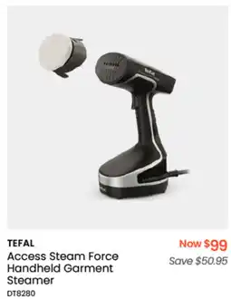 Myer TEFAL Access Steam Force Handheld Garment Steamer offer