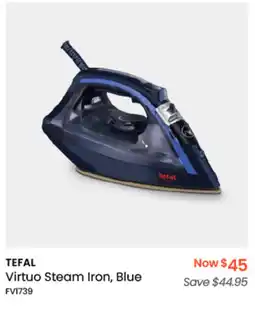 Myer Tefal Virtuo Steam Iron, Blue offer