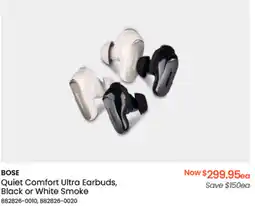 Myer BOSE Quiet Comfort Ultra Earbuds, Black or White Smoke offer