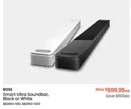 Myer BOSE Smart Ultra Soundbar, Black or White offer