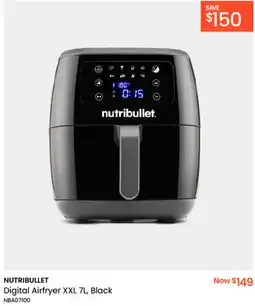 Myer NUTRIBULLET Digital Airfryer XXL , Black offer