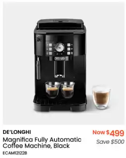 Myer DE'LONGHI Magnifica Fully Automatic Coffee Machine, Black offer