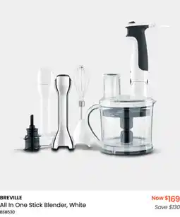 Myer BREVILLE All In One Stick Blender, White offer