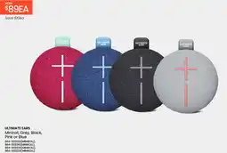 Myer ULTIMATE EARS Miniroll, Grey, Black, Pink or Blue offer