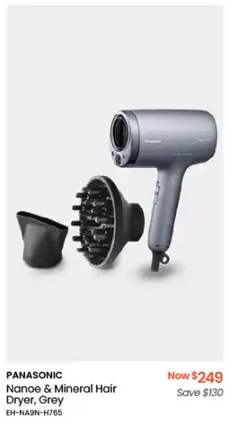 Myer PANASONIC Nanoe & Mineral Hair Dryer, Grey offer