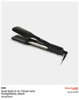 Myer GHD Duet Style 2-in-1 Dryer and Straightener, Black offer