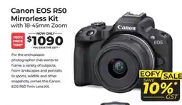 Teds Cameras Canon EOS R50 Mirrorless Kit offer