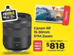 Teds Cameras Canon RF 15-30mm STM Zoom offer