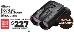 Teds Cameras Nikon Sportstar 8-24x25 Zoom Binoculars offer