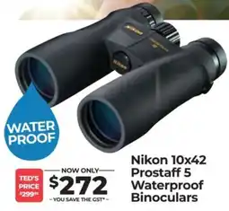 Teds Cameras Nikon 10x42 Prostaff 5 Waterproof Binoculars offer