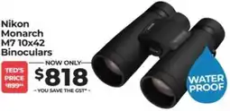 Teds Cameras Nikon Monarch M7 10x42 Binoculars offer
