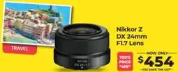Teds Cameras Nikkor z dx 24mm f1.7 lens offer