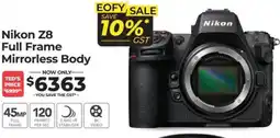Teds Cameras Nikon z8 full frame mirrorless body offer