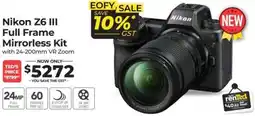 Teds Cameras Nikon z6 iii full frame mirrorless kit offer