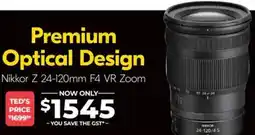 Teds Cameras Nikkor z 24-120mm f4 vr zoom offer
