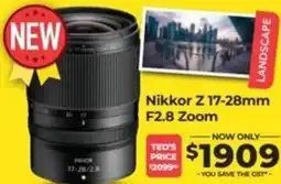 Teds Cameras Nikkor z 17-28mm f2.8 zoom offer