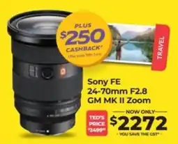 Teds Cameras Sony FE 24-70mm F2.8 GM MK II Zoom offer
