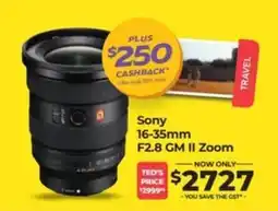 Teds Cameras Sony 16-35mm F2.8 GM II Zoom offer
