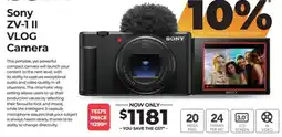 Teds Cameras Sony ZV-1 II VLOG Camera offer