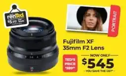 Teds Cameras Fujifilm XF 35mm F2 Lens offer