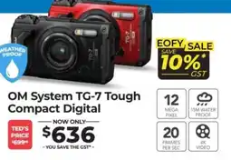 Teds Cameras OM System TG-7 Tough Compact Digital offer
