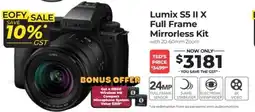 Teds Cameras Lumix S5 II X Full Frame Mirrorless Kit offer