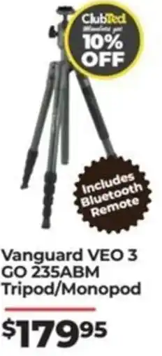 Teds Cameras Vanguard veo 3 go 235abm tripod/monopod offer