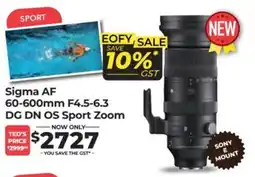 Teds Cameras Sigma AF DG DN OS Sport Zoom offer