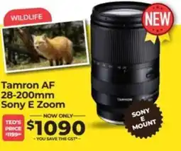 Teds Cameras Tamron AF 28-200mm Sony E Zoom offer