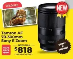 Teds Cameras Tamron AF 70-300mm Sony E Zoom offer