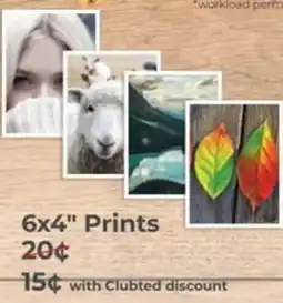 Teds Cameras 6x4" Prints 20¢ offer