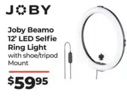 Teds Cameras Joby Beamo 12' LED Selfie Ring Light with shoe/tripod Mount offer
