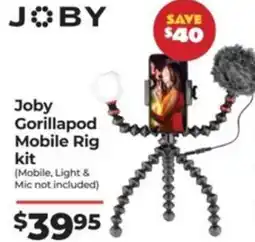 Teds Cameras Joby Gorillapod Mobile Rig kit (Mobile, Light & Mic not included) offer