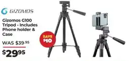 Teds Cameras Gizomos G100 Tripod - Includes Phone holder & Case offer