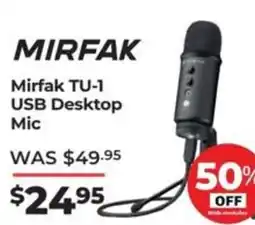 Teds Cameras Mirfak TU-1 USB Desktop Mic offer