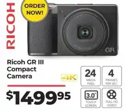 Teds Cameras Ricoh GR III Compact Camera offer