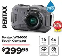 Teds Cameras Pentax WG-1000 Tough Compact offer