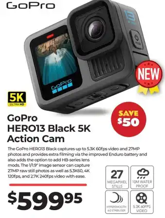 Teds Cameras GoPro HERO13 Black 5K Action Cam offer