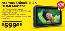 Teds Cameras Atomos Shinobi II 4K HDMI Monitor offer